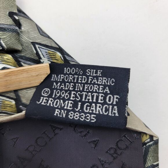 Jerry Garcia VTG Lady w/Elaborate Headress & Gekko Coll 15 100% Silk Tie 65.5x4 - Picture 4 of 5